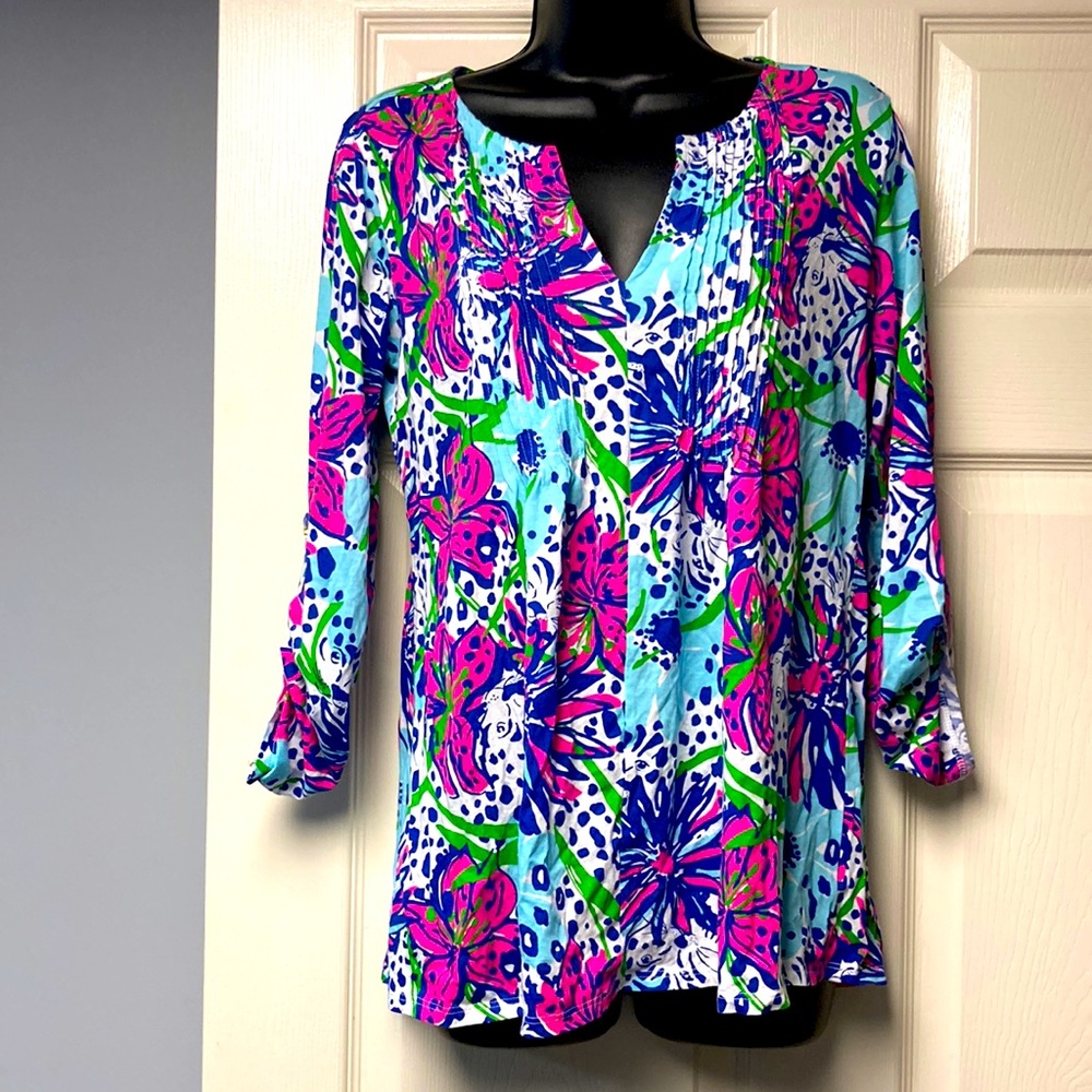 Lilly Pulitzer Multicolor Floral Tunic